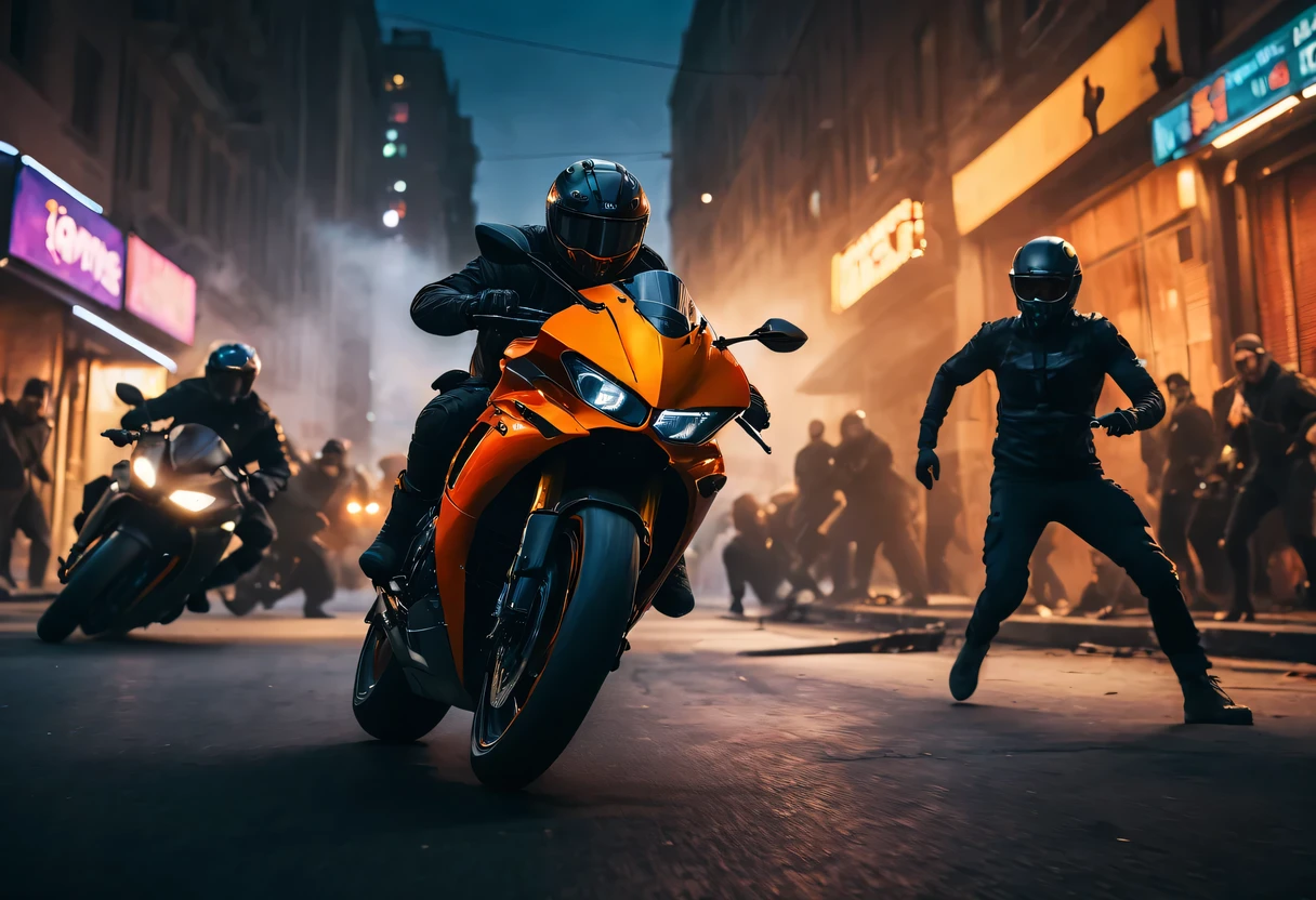 Full of action scenes, strong lighting, Dynamic camera angles, cinema experience, fast paced sport, drama composition, bright colors, High-resolution visuals, dramatic storytelling, wide format cinema lens, immersive atmosphere