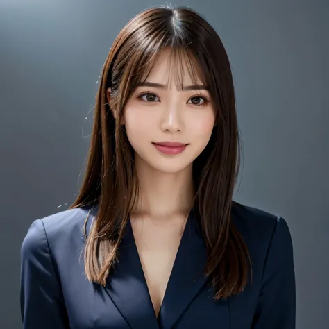 (highest quality、table top、8k、best image quality、award-winning work)、1 beautiful woman、(straight medium hair:1.1)、(wearing a dar...