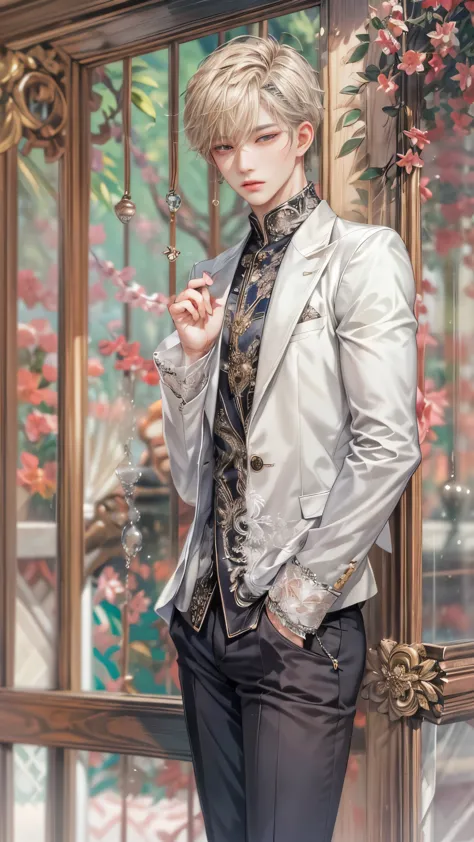 (absurdres, highres, ultra detailed, HDR), masterpiece, intricate, best quality, portrait of a character from Ikemen Shoujo Mang...
