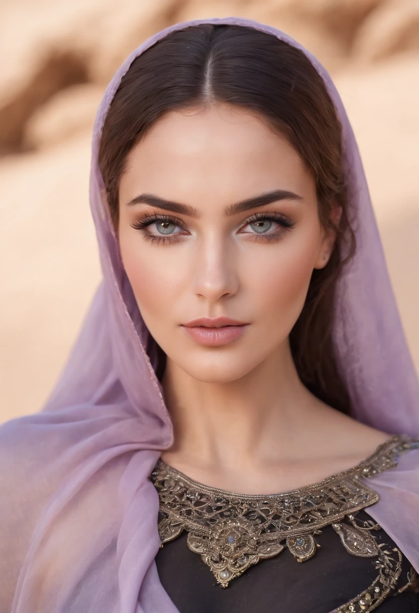 BBW, glowing white skin, beautiful face, veiled, Moroccan Amazigh tribal  theme - SeaArt AI