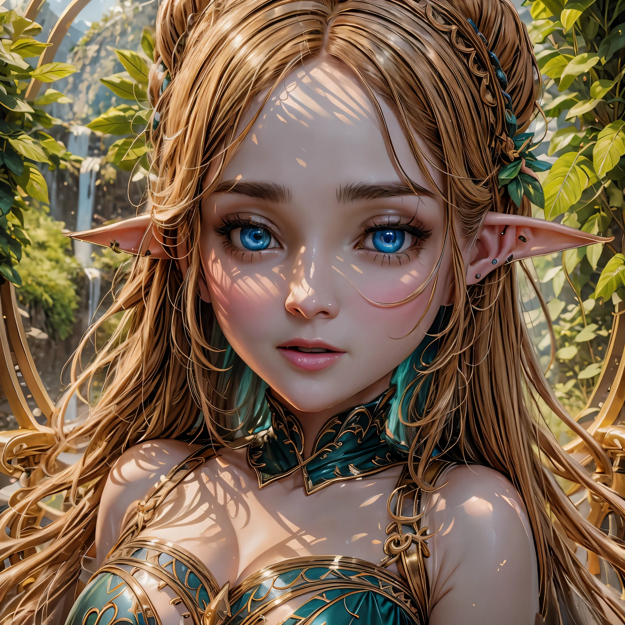 (detailed face, detailed eyes, clear skin, clear eyes), lotr, fantasy, elf, female, full body, looking at viewer, portrait, photography, detailed skin, realistic, photo-realistic, 8k, highly detailed, full length frame, High detail RAW color art, piercing, diffused soft lighting, shallow depth of field, sharp focus, hyperrealism, cinematic lighting
