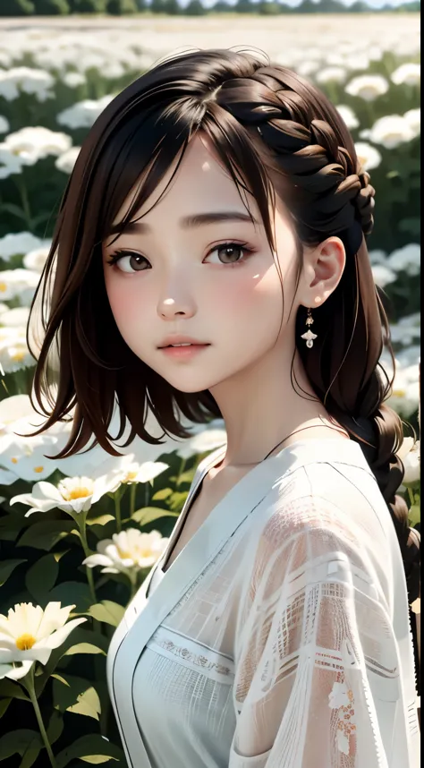realistic, High resolution, soft light,1 female, １６age、、Japanese、alone, waist rises high, glowing skin, (detailed face),jewelry,...