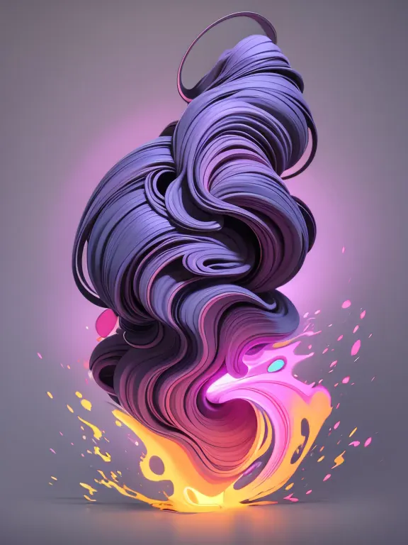 a sticker design of a [purple and pink] [nebulae], illustration, 2d vector style, solid light gray background