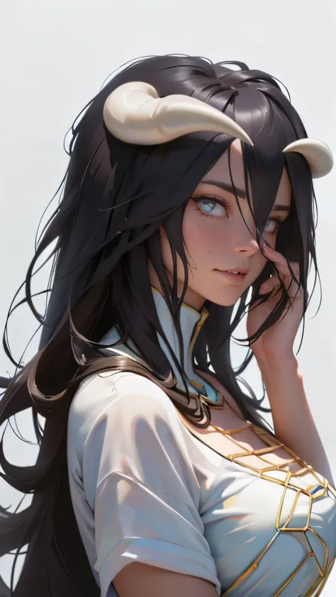 albedo, ((master piece、alta qualidade、super obra-prima、mais alta qualidade、super high resolution、cinematographic , 8k、 (retrato ...