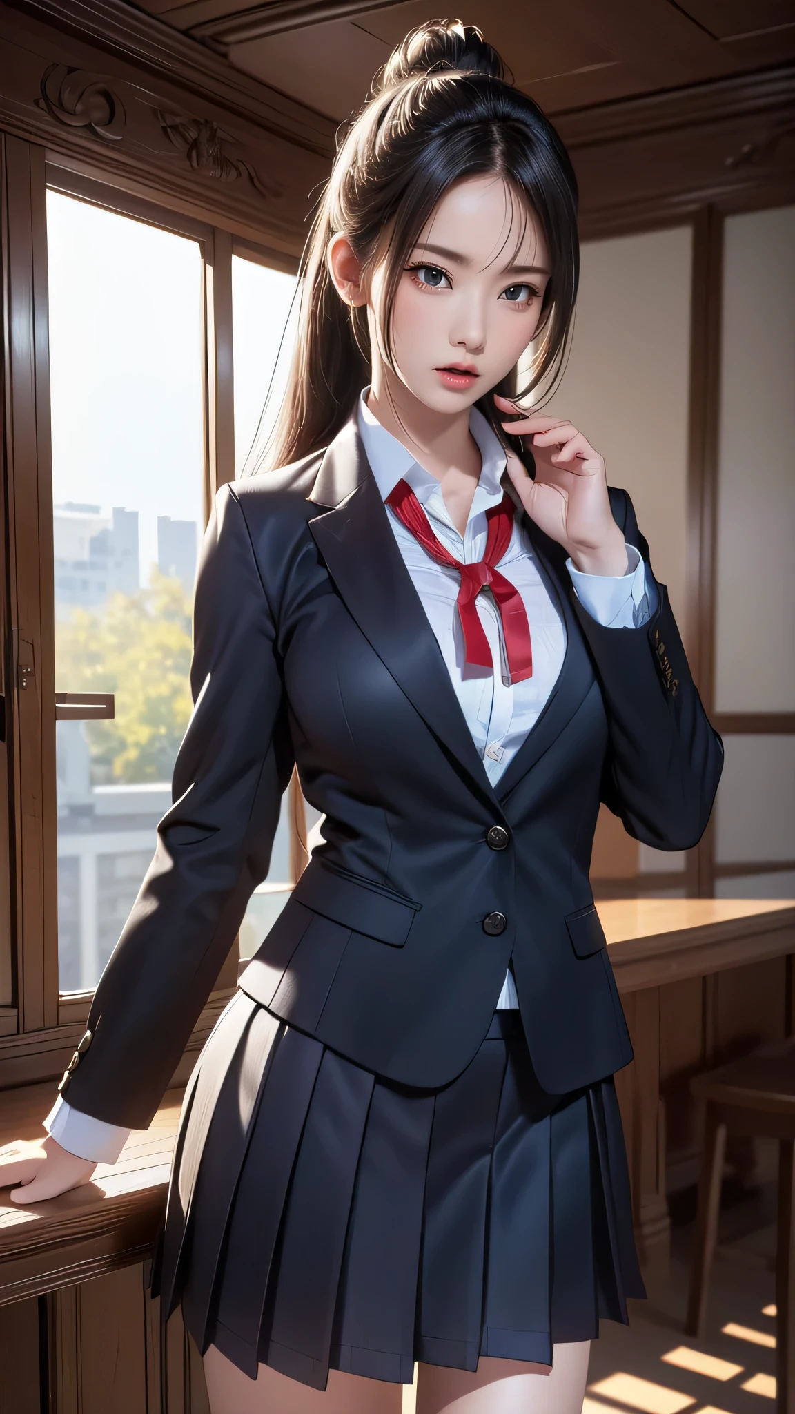 school uniform,(random place),(random porn poses:1.5),(random hairstyle),(movie-like scene,best image quality,(8k), Super realistic, 最high quality, high quality, High resolution, high qualityな質感, high detail, beautiful, Detailed, Highly detailed CG, detailed texture, realistic facial expression, masterpiece, before, dynamic, bold)