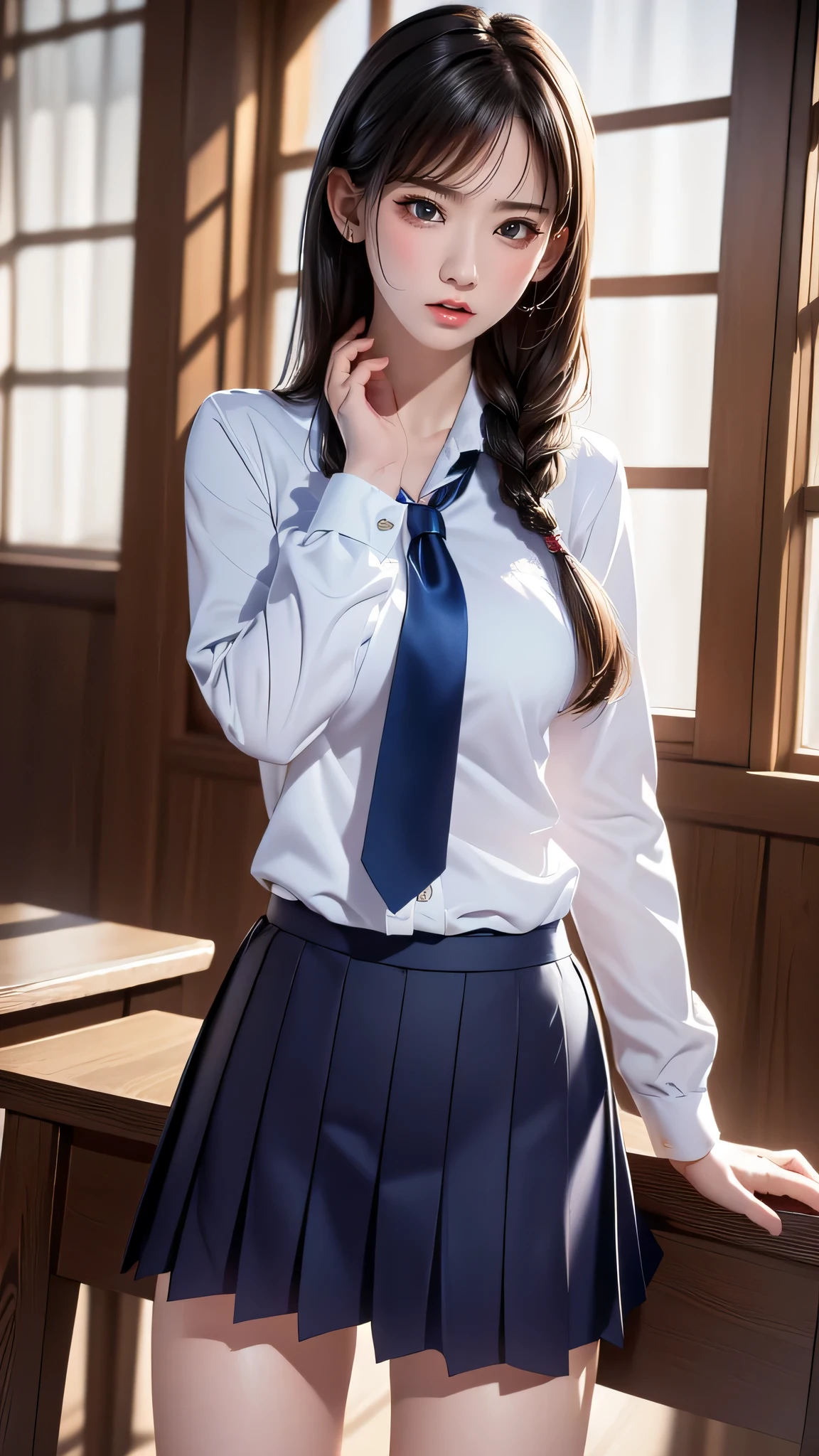 school uniform,(random place),(random porn poses:1.5),(random hairstyle),(movie-like scene,best image quality,(8k), Super realistic, 最high quality, high quality, High resolution, high qualityな質感, high detail, beautiful, Detailed, Highly detailed CG, detailed texture, realistic facial expression, masterpiece, before, dynamic, bold)