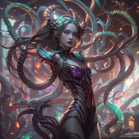 (1 female medusa-like mutant: 1.2), With a beautiful, enchanting face, this alien seduces us with her allure. Her captivating re...