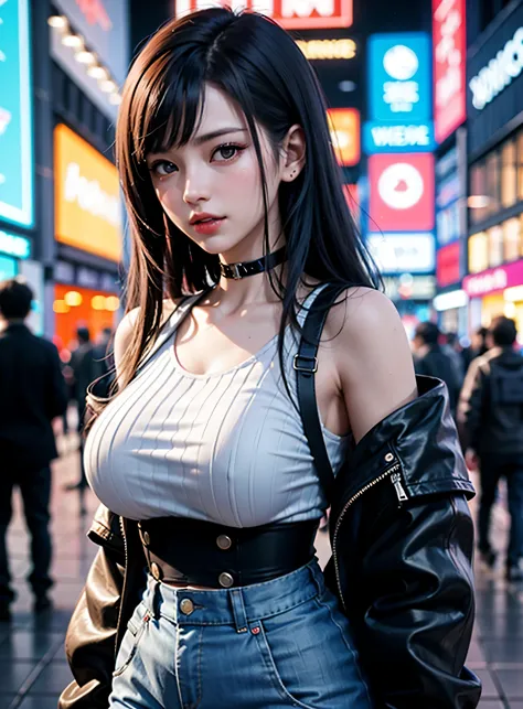 sfw, masterpiece, best quality, ((2 cyberpunk girls standing together taking selfie portrait)), ((((Harajuku-inspired cyberpunk ...