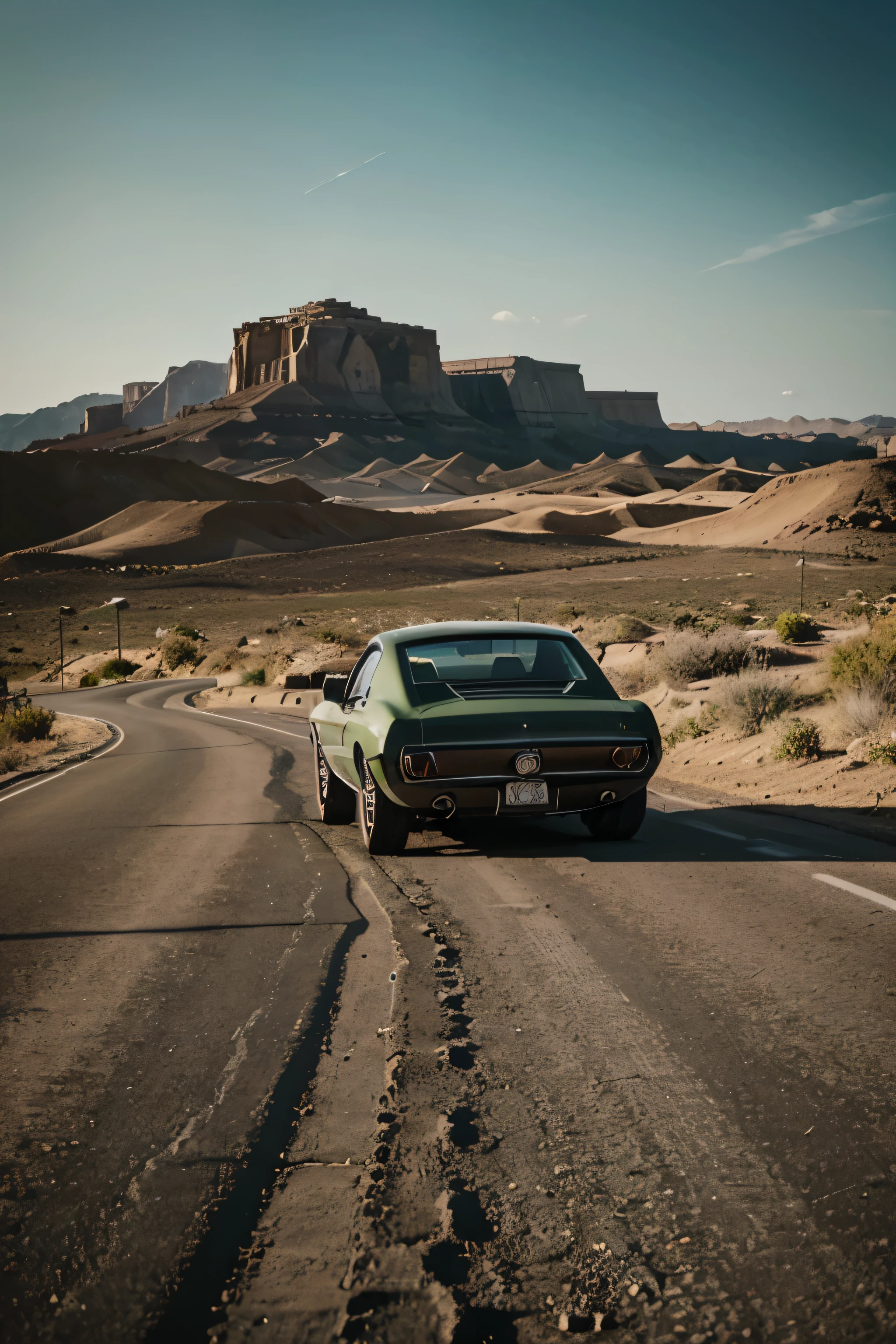 Mustang Fastback 1969 mais detalhado, High definition, 4k, Lente grande angular de 15 mm.