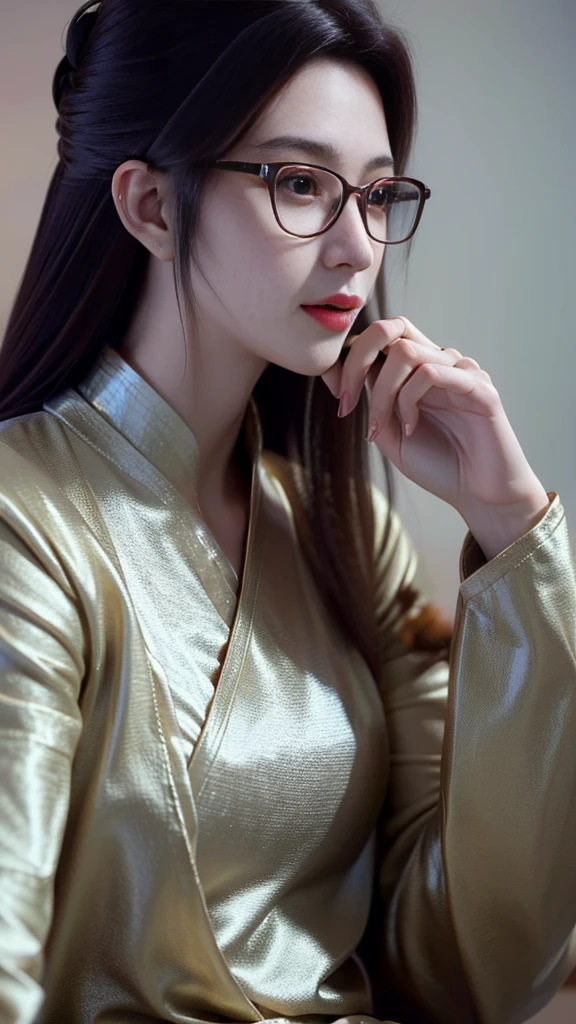 (best quality, high một người phụ nữ wear glasses và áo sơ mi trắng đang nhìn vào máy ảnh, with glasses, with glasses vuông, wear glasses tròn lớn mỏng, thực tế. cheng yi, wear glasses, beautiful ruan jia!, wear glasses, Chinese girl, bởi Ye Xin, Yun Yuncô gái wear glasses, wear glasses tròn nhỏ, high-quality portraits, cô gái wear glasses tròn, Korean girl