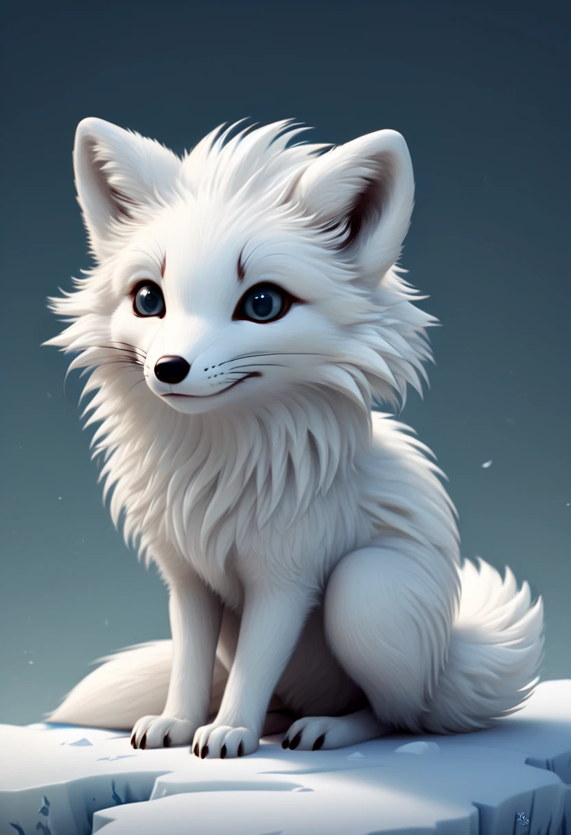a cute colorful chibi arctic fox wearing mask, ice background, godrays, ultra high res, (photorealistic, realistic:1.2), deep shadow, raw photo, film grain, Fujifilm XT3, 8k uhd, dslr, (best quality, masterpiece, Representative work, official art, Professional, Ultra intricate detailed, 8k:1.3)