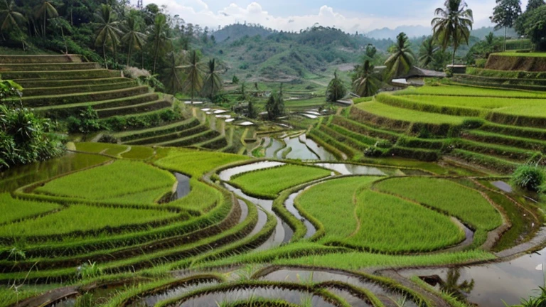 Rice Terraces With Breathtaking Panorama View, Banaue, Philippines
