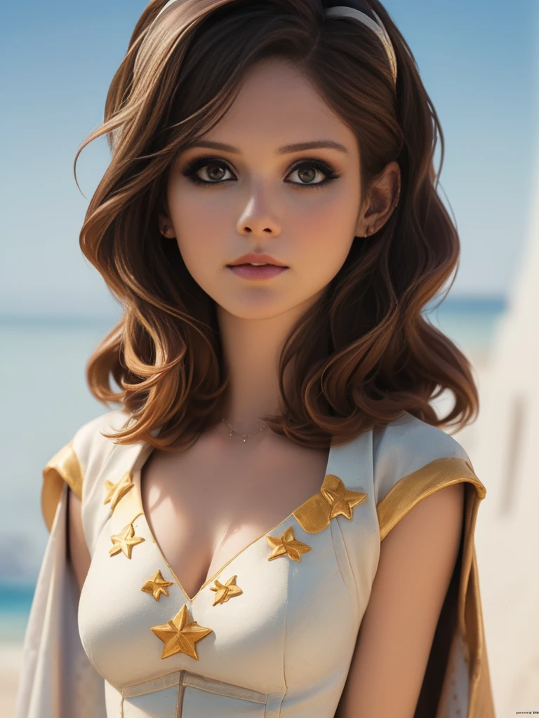 (best quality,4k,8k,highres,masterpiece:1.2),ultra-detailed,(realistic,photorealistic,photo-realistic:1.37),classic style,warm tones,soft lighting,realistic details,soft shadows,shiny skin,intense gaze.