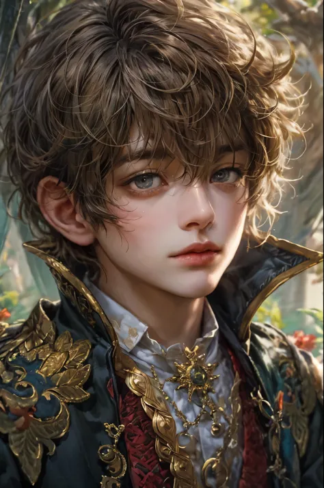 a close up of a person with a very pretty face, beautiful androgynous prince, delicate androgynous prince, detailed digital anim...