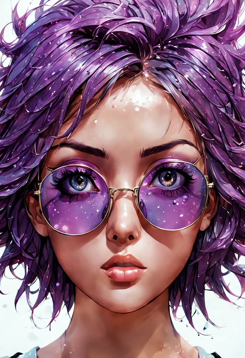 Hyperrealistic art anime artwork (Vector image:1.3) of (Illustration:1.3) anime artwork (Vector image:1.3) of (Illustration:1.3) a girl wearing sunglasses with latex, detailed portrait of anime girl, detailed face and eyes, hyperrealistic illustration, ultra detailed face and eyes, super detailed face and eyes, hyper realistic illustration, rendering of close up portrait, highly detailed face and eyes, detailed realistic painting, realistic face and details, detailed body and eyes, hyper realistic reflections, realistic detailed painting, (Flat style:1.3), Illustration, Behance, (BW:1.3) . anime style, key visual, vibrant, studio anime, highly detailed abstract studio background, cinematic lighting, reflections, HDR, 8k resolution, cinematic anime still, smooth, sharp focus, realistic, movie grain, anime movie aesthetic colorful smoke and colorful clouds coming out of it, explosion of data fragments, explosion, background explosion, cinema 4 d art, shattering, beeple. hyperrealism, explosion background, rendered in cinema 4 d, rendered in cinema4d, explosive background,(Flat style:1.3),Illustration,Behance,(Purple hue:1.3),close portrait,(manga:1.3),beautiful,attractive,handsome,trending on ArtStation,DeviantArt contest winner,CGSociety,ultrafine,detailed,studio lighting . anime style, key visual, vibrant, studio anime,  highly detailed . Extremely high-resolution details, photographic, realism pushed to extreme, fine texture, incredibly lifelike