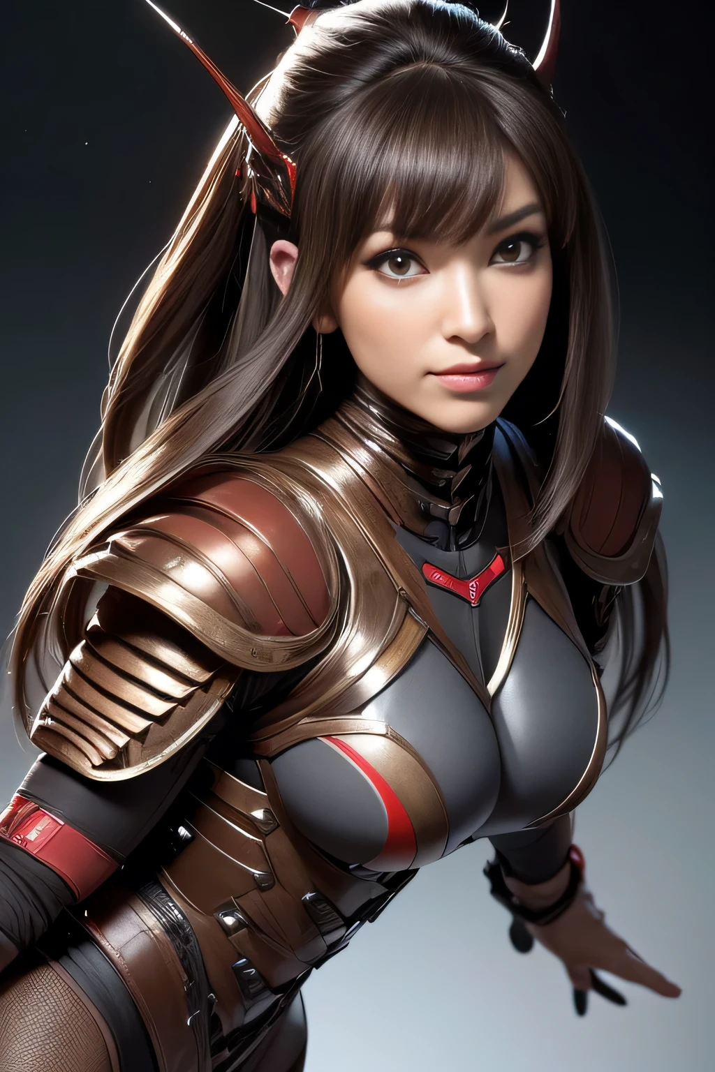 (High resolution,masterpiece,highest quality,Very detailed CG, anime, official art:1.4), realistic, photograph, amazing detail, everything is complicated, shiny and glossy,Amazing number of layers, 8K wallpaper, 3D, sketch, cute, figure,( alone:1.4), perfect female proportions,villain&#39;s daughter, (Fusion of dark brown cockroach and lady:1.4), (brown cockroach woman:1.2), (brown cockroach woman:1.2), (Fusion:1.2), (alone:1.4), (evil smile:1.2), muscular, abs, (Cockroach brown exoskeleton bio insect suit:1.4), (Cockroach brown exoskeleton bio insect armor:1.2), (brown transparent cockroach feathers:1.4), (Antennae of brown cockroaches:1.3),