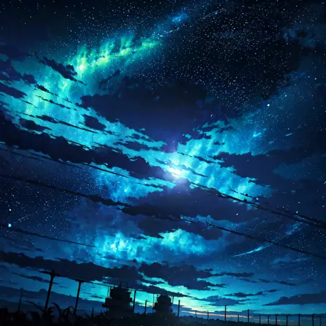 Anime - beautiful sky style scene . Makoto Shinkai, Anime Art Wallpaper 4K, Anime Art Wallpaper 4K, Anime Art Wallpaper 8K, anim...