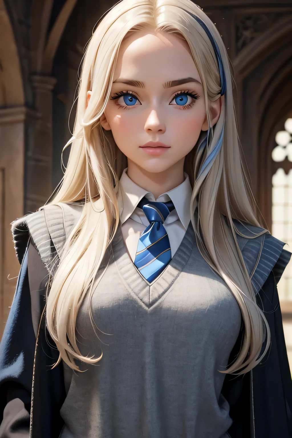 ネクタイとセーターを着た人のクローズアップ - SeaArt AI