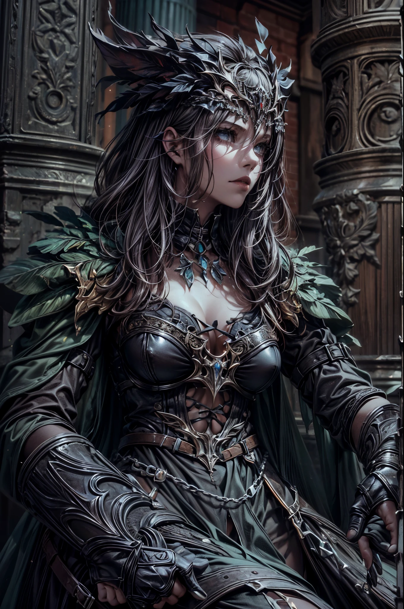 high details, best quality, 16k, RAW, [best detailed], masterpiece, best quality, (extremely detailed), full body, ultra wide shot, photorealistic, dark fantasy art, goth art, RPG art, D&D art, aHigh Detail, Ultra High Quality, High Resolution, 16K Resolution, Ultra HD Pictures, Ultra Realistic, Clear Details, Realistic Detail, Ultra High Definition hihelz