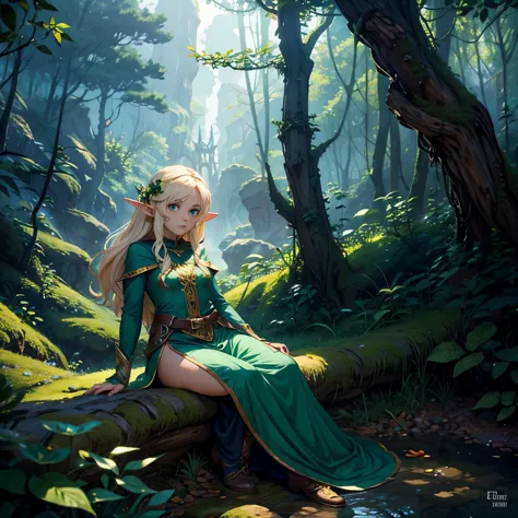 background, fantasy, fantastic, fantasy, forest, elf