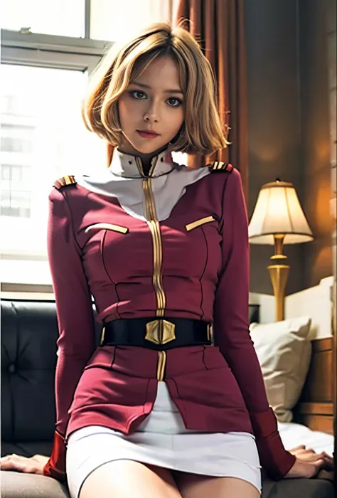 real photos、Highest image quality、real image、federal army uniform miniskirt、16age日本人女性、Frau Bow、cute girl、white pantiesが丸見え、1６ag...