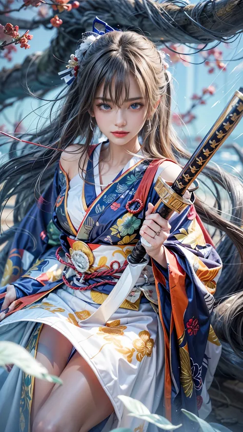(RAW shooting, Photoreal:1.5, 8k, highest quality, masterpiece, ultra high resolution), Sengoku, perfect dynamic composition:1.2...