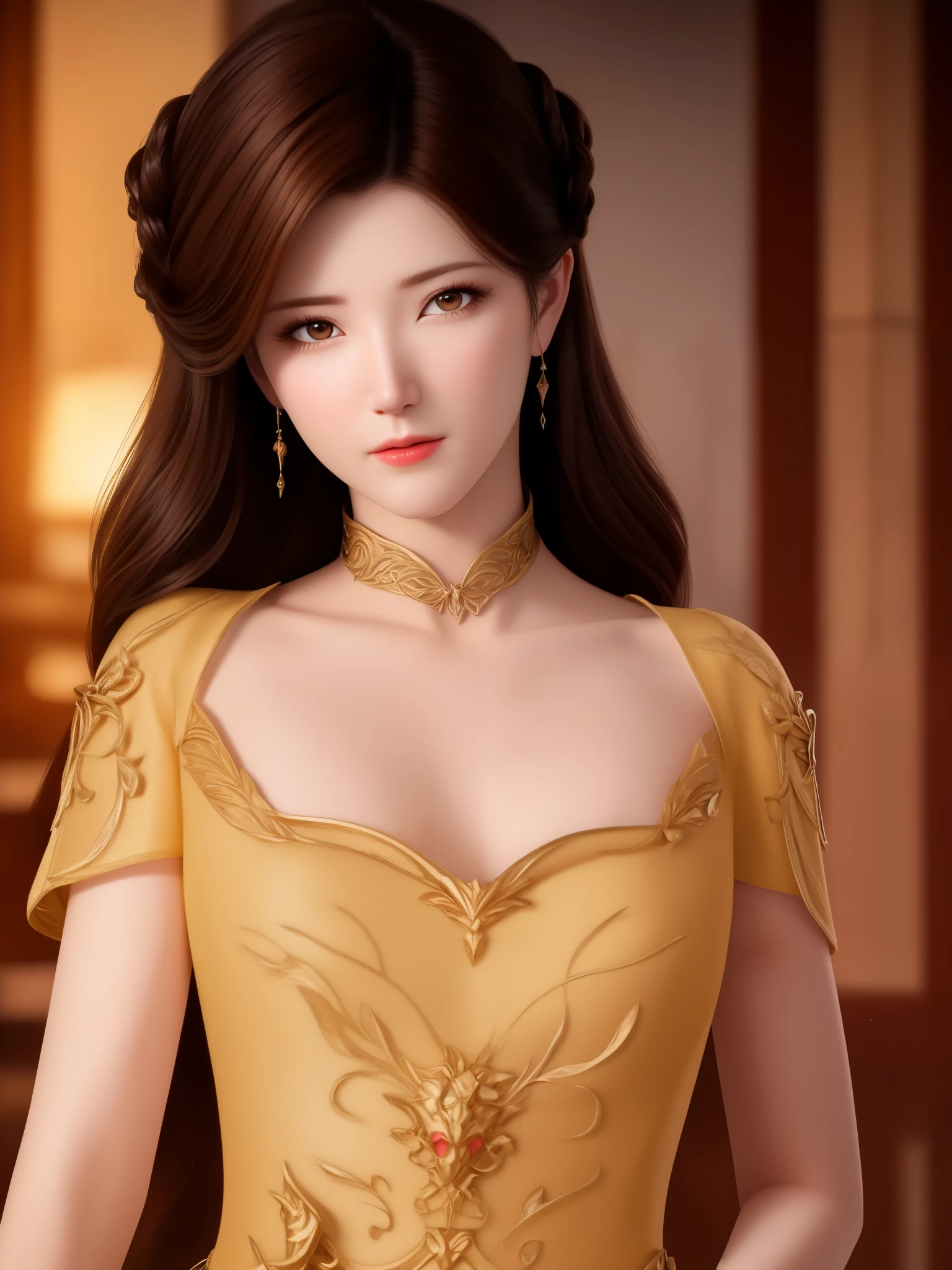Unreal Engine 5 Realistic Rendering, detailed lips, long wavy hair, serpents for hair, fierce expression, pale complexion, snake-like scales on the skin, mesmerizing gaze, mythical creature, dark and mysterious background, artistic oil painting style, vibrant colors, soft lighting, Unreal Engine 5 Realistic Rendering, (hyperrealistic), (illustration), (high resolution), (8K), (extremely detailed), (best illustration), (beautiful detailed eyes), (best quality), (ultra-detailed), (masterpiece), (wallpaper), (photorealistic), (natural light), (rim lighting), (detailed face), (high detailed realistic skin texture), (anatomically correct), (solo), (1 girl), (high detailed realistic hair), (caramel hair:1.35), (heterochromic eyes), (detailed eyes), (light yellow eyes:1.37), (sparkling eyes), (realistic big breasts:1.5), (exposed nipples breasts:1.35), (long legs), (slender abs), (dynamic pose), (closed tiny mouth:1.3), (nsfw), (concentrated expression), (topless),