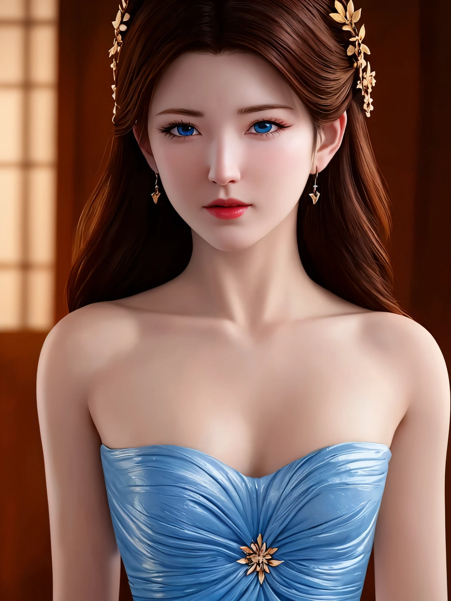 Unreal Engine 5 Realistic Rendering, detailed lips, long wavy hair, serpents for hair, fierce expression, pale complexion, mesmerizing gaze, mythical creature, dark and mysterious background, artistic oil painting style, vibrant colors, soft lighting, Unreal Engine 5 Realistic Rendering, (hyperrealistic), (illustration), (high resolution), (8K), (extremely detailed), (best illustration), (beautiful detailed eyes), (best quality), (ultra-detailed), (masterpiece), (wallpaper), (photorealistic), (natural light), (rim lighting), (detailed face), (high detailed realistic skin texture), (anatomically correct), (solo), (1 girl), (high detailed realistic hair), (caramel hair:1.35), (heterochromic eyes), (detailed eyes), (blue eyes:1.37), (sparkling eyes), (realistic big breasts:1.5), (long legs), (slender abs), (dynamic pose), (closed tiny mouth:1.3), (concentrated expression), upon body
