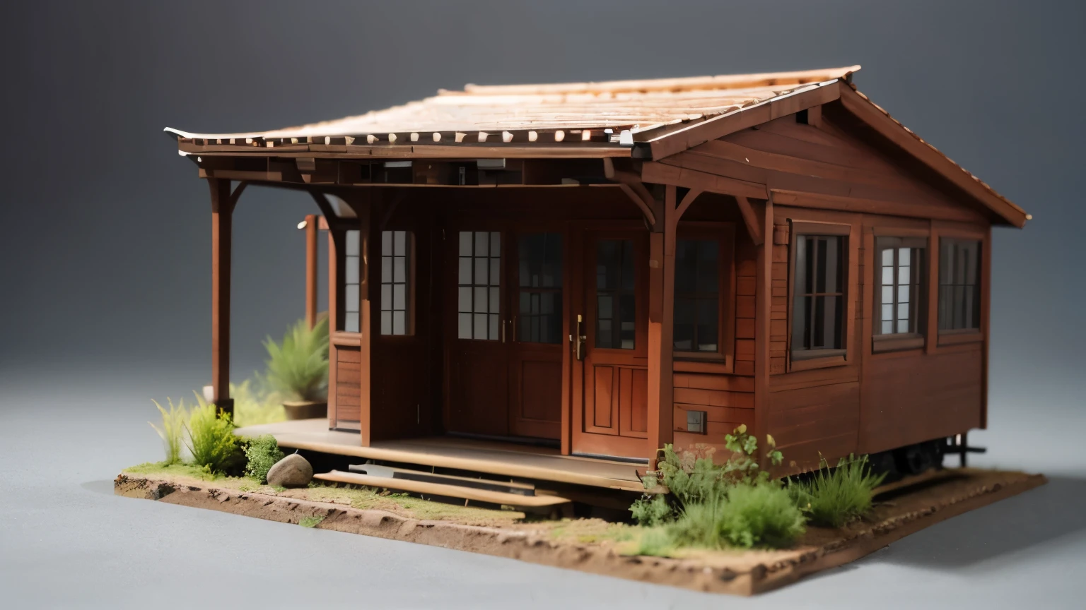Diorama photo of a small station