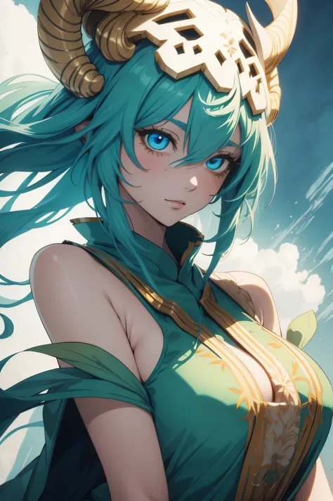 nelliel tu oderschvank, ((detailed eyes:1.2)), wearing miko outfit, nsfw, sexy, sensual, sleeveless, sideboob, masterpiece, top ...