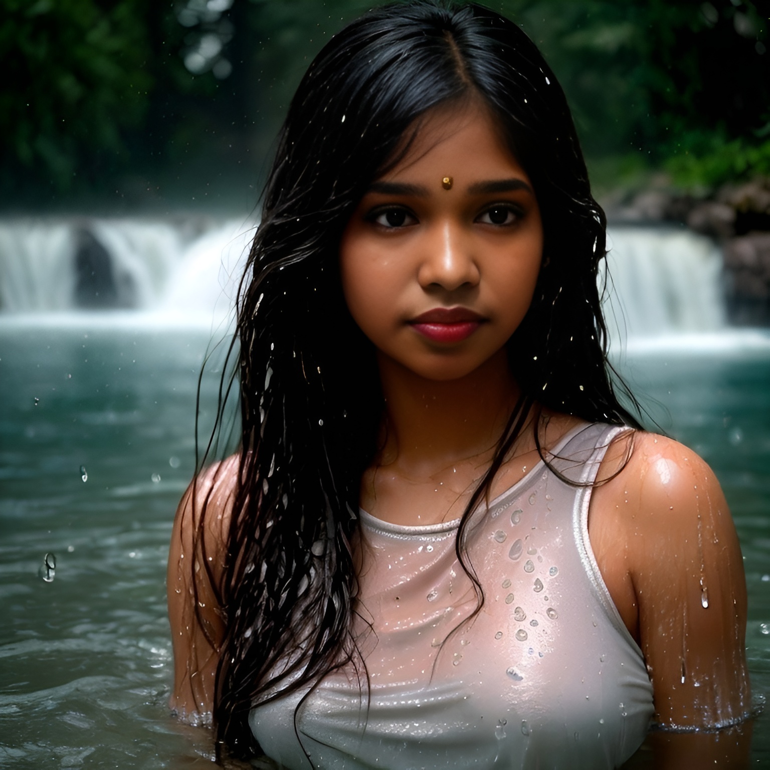 Desi Girl Enjoying in Water