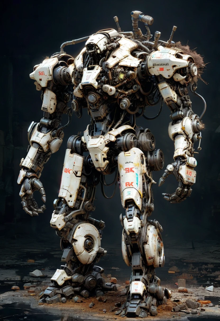 Abandoned Mech frozen in ice, whole huge ice, (best quality, masterpiece, Representative work, official art, Professional, Ultra intricate detailed, 8k:1.3)