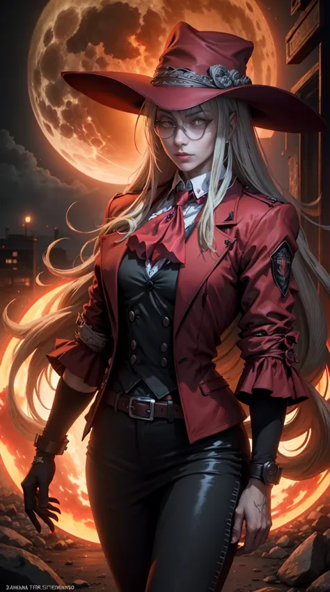 {-erro_de_anatomia:1.0}(best quality,4k,8k,highres,masterpiece:1.2) hellsing, personagem alucard, standing character,  sobretudo...