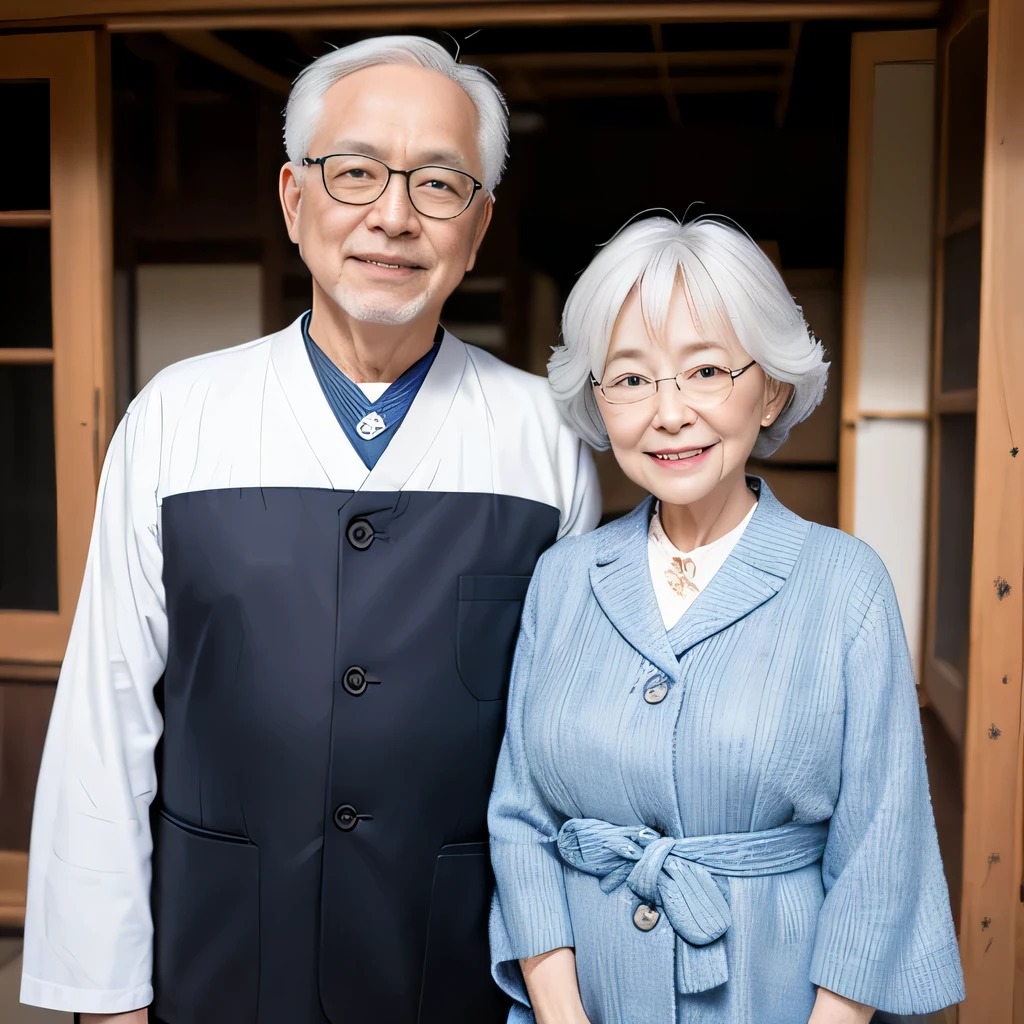 두 노인과 한 여자,남자 동&#39;안경을 쓰지 마세요.,카메라를 향해 미소 짓다, 60mm 인물, Japanese face 70세, 70세, 100mm 인물, 두 노인과 한 여자, 인물 사진, 니콘 d750으로 찍은 사진, 니콘 d750으로 찍은 사진, 인물 사진 8K, 70mm 인물