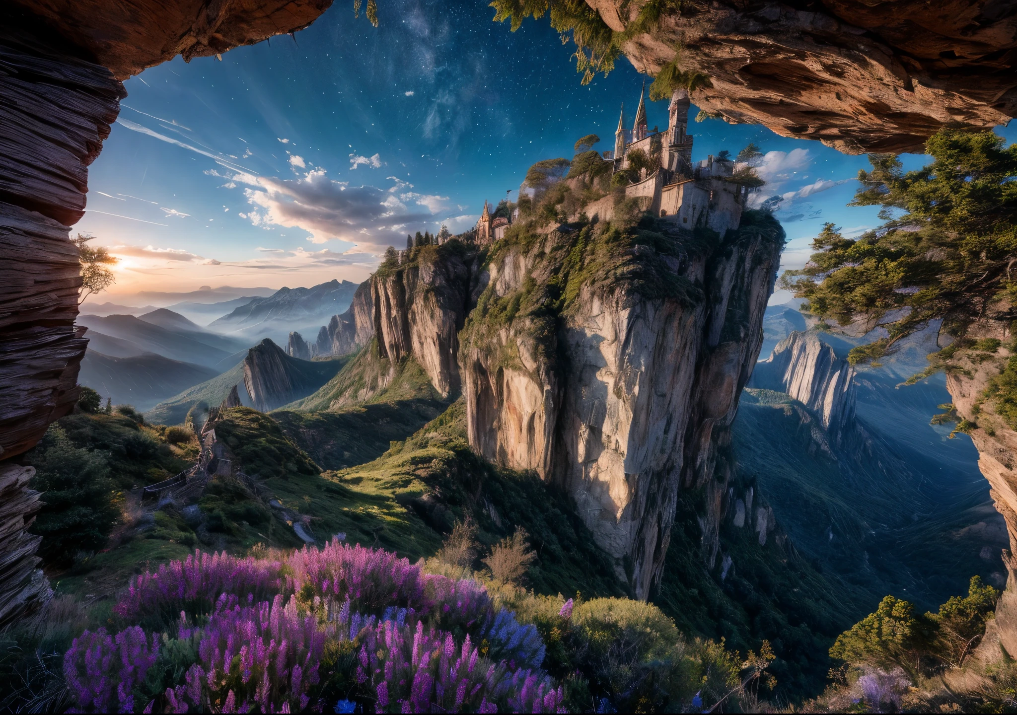 wonderful fairy world, (dizzying and breathtaking stunning landscapes), Ultra-Detailed Photo, warm moonlight and starlight, Dynamic scene, aesthetic sophistication, breathtaking details, (RAW, HDR, UHD, 64k), exciting fantasy, digital photography, Highly detailed functions, insanely ultra-realistic, insanely photorealistic, insanely high overall quality, insanely high overall detail, insanely high overall resolution, insanely high overall sharpness, insanely high overall quality текстур,