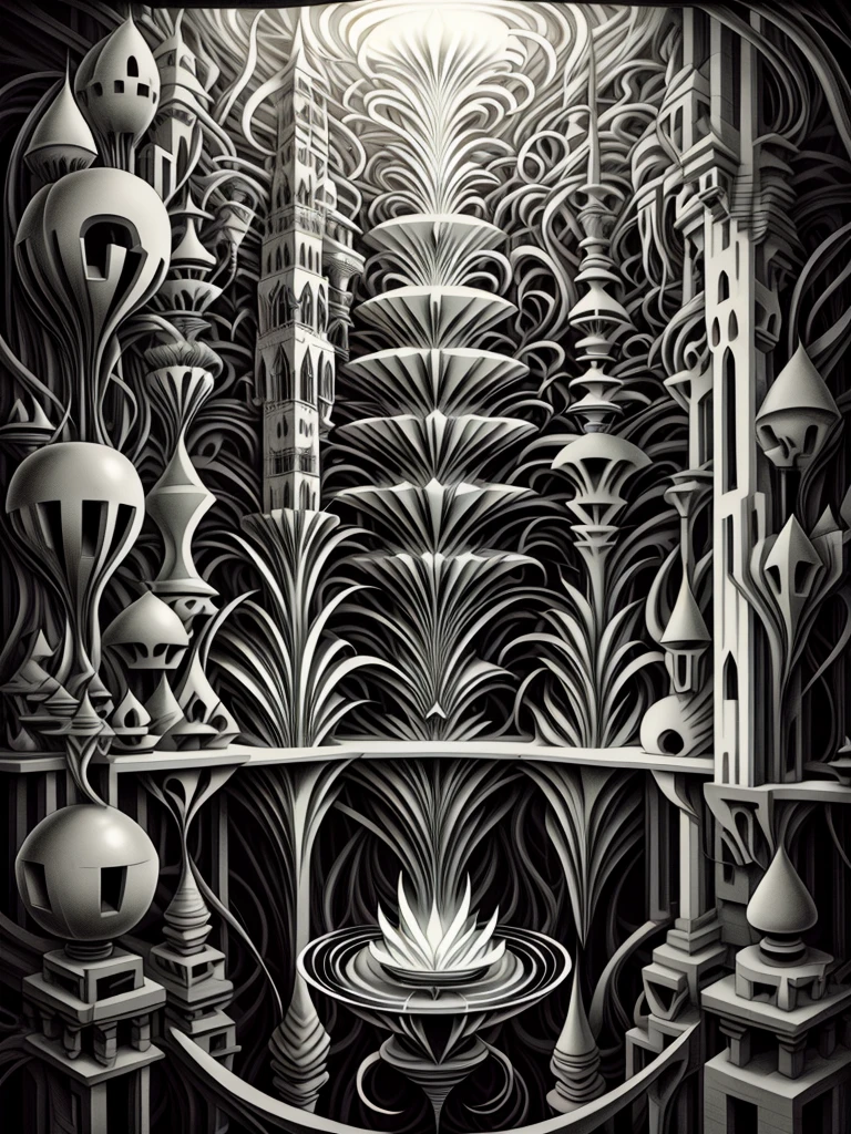 fantasy image with geometric shapes and faces, monochrome

prompt: fantasy image,geometric shapes,monochrome,abstract face,beautiful details,ethereal,fluid lines,ethereal mood,dreamlike,subtle textures,hauntingly beautiful,ethereal presence,expressive,delicate features,harmonious composition,mysterious atmosphere,seamless blend,sublime beauty,intricate patterns,monochromatic palette,intricate details,surreal elements,balance of light and shadow,mystical aura,simple elegance,ethereal glow,evocative,whimsical elements,timeless beauty,transcendent artistry,mesmerizing,sublime depth,graceful curves,dreamy ambiance,singular vision,elegant simplicity,otherworldly charm,mesmerizingly captivating,breathtakingly sublime,serene simplicity,playful yet enigmatic,whispers of enchantment
