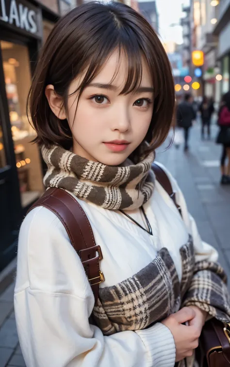 cute 21 year old japanese、In town、shopping、super detail face、pay attention to details、double eyelid、beautiful thin nose、sharp fo...