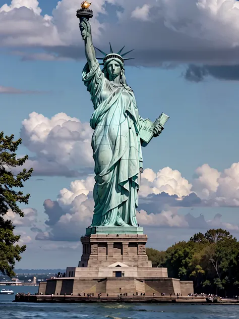 Lady Liberty - Statue of Liberty Photorealistic