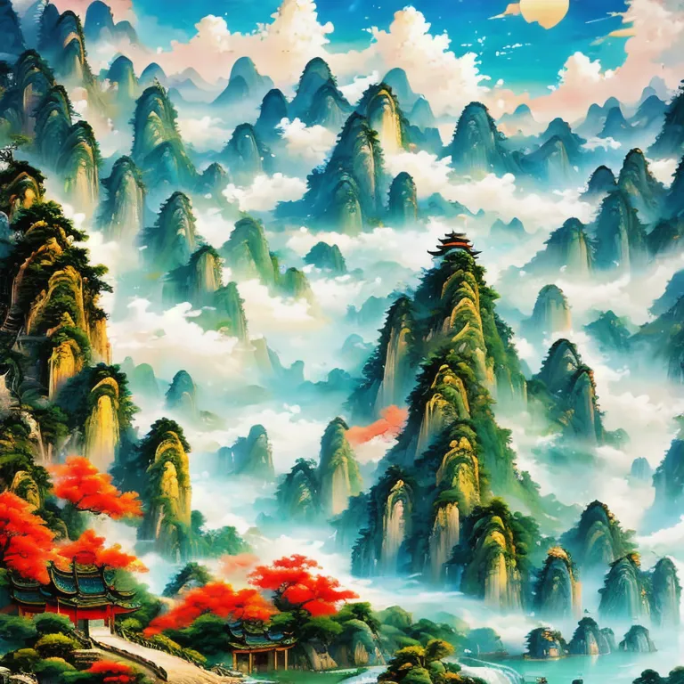 Chinese style ink painting-国风水墨风格