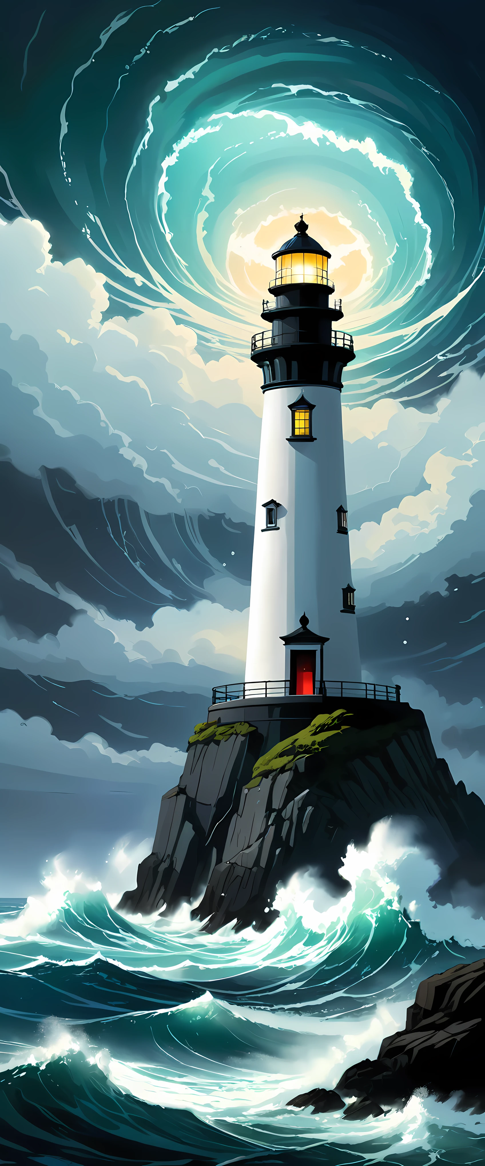 lighthouse, bright light, dark sea, dark night, shimmering waves, swirling mist, distant horizon, solitary structure, guiding beacon, towering height, ocean depths, powerful illumination, steady glow, unwavering beam, sweeping motion, tranquil waters, enchanting sight, maritime safety, constant vigilance, maritime symbol, maritime navigation, majestic presence, remote location, eerie silence, haunting beauty, mysterious aura, hidden dangers, hidden rocks, untamed nature, unforgiving sea, distant shore, lost sailors, lone traveler, hypnotic rhythm, ghostly apparitions, timeless charm, stoic resilience, resolute strength, historical significance, maritime history, enduring legacy, capturing imaginations, inspiring tales, evocative atmosphere, lighthouse keeper, steadfast duty, undying devotion.