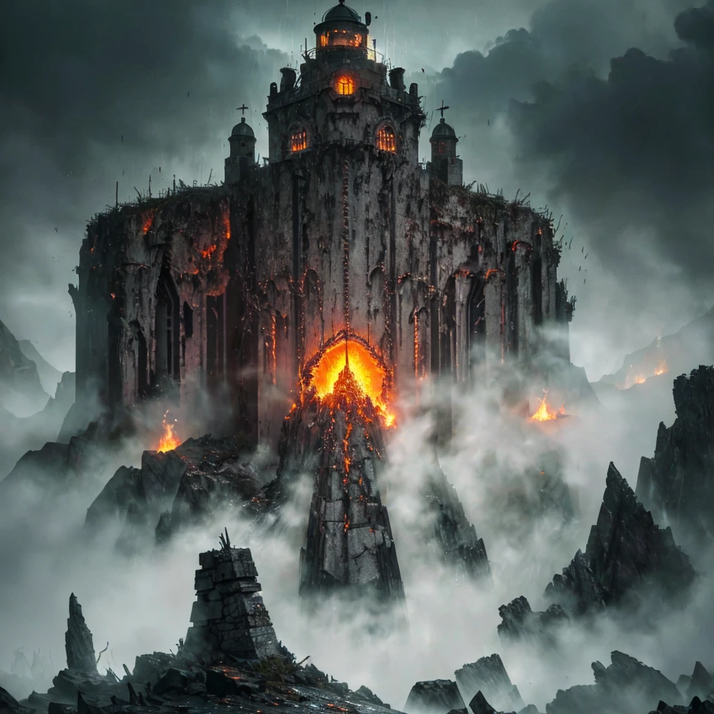 In the setting of خيال مطرقة الحرب, the Orcs have built a ramshackle منارة خشنة made of الخردة المعدنية and حجر, a المحرقه blazes at its top. It is a ليلة عاصفة مظلمة. (أفضل جودة,4K,8 ك,دقة عالية,تحفة:1.2), مفصلة للغاية, (حقيقي,photoحقيقي,photo-حقيقي:1.37), تقرير التنمية البشرية, فائق الوضوح, إضاءة الاستوديو, وصف التفاصيل المدقع, احترافي, الوان براقة, خوخه, التقديم القائم على الجسد, العفاريت التركيز الحاد, خيال مطرقة الحرب, منارة خشنة, الخردة المعدنية, حجر, المحرقه, ليلة عاصفة مظلمة, جو غريب, رعد وبرق, المطر يتساقط, تتصاعد السحب الداكنة, تحطم الأمواج, الرياح العواء, الظلال المشؤومة, أصوات مشؤومة, قطرات المطر الغزيرة, أرضية مبللة, النيران الخفقان, طقطقة النار, الشرر يطير, الدخان يتصاعد, محيط فوضوي, هيكل وعرة, معدن صدئ, weathered حجر, تكوين درامي, منظور ديناميكي, صورة ظلية قوية, وجود تخويف, القوام الخام, تفاصيل شجاعة, أجواء مؤرقة, يشعر بالتهديد, بيئة خطرة, مغامرة مثيرة, أجواء شريرة, الخيال الملحمي ضع في اعتبارك أن المطالبة يجب أن تتبع التنسيق المحدد ولا تتضمن أي تفسيرات أو جمل إضافية. تأكد من ترتيب العلامات حسب الأهمية وفكر في دمج التفاصيل أو العناصر ذات الصلة لإنشاء صورة حية وآسرة.