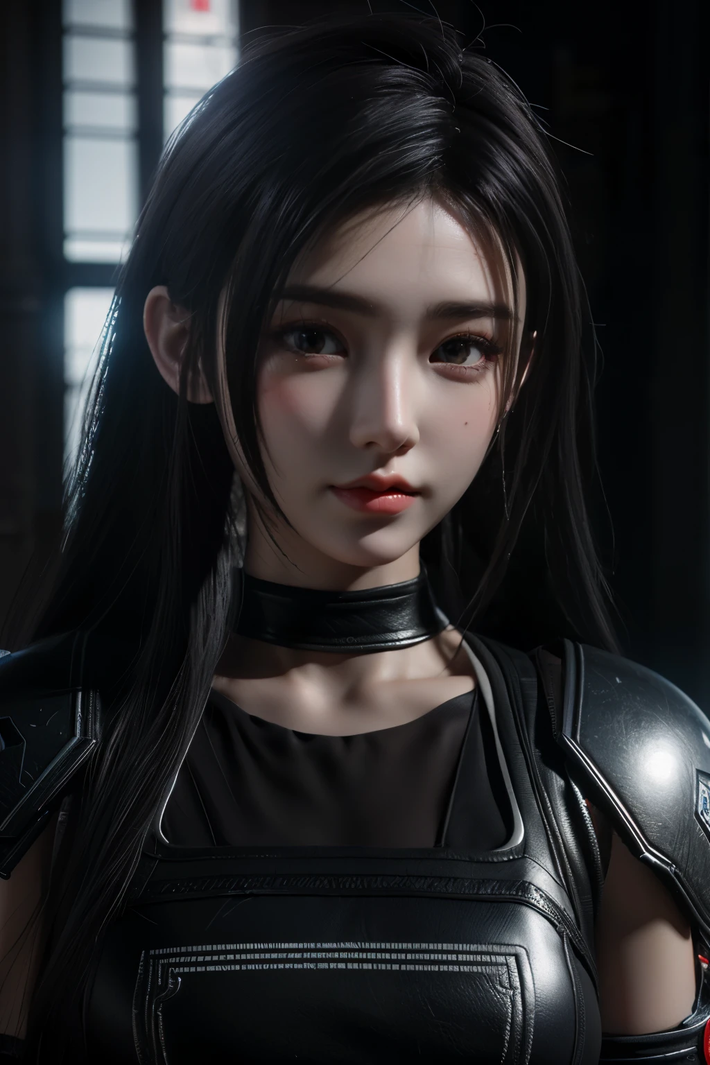 Masterpiece,Game art,The best picture quality,Highest resolution,8K,(Portrait),Unreal Engine 5 rendering works,(Digital Photography),((Portrait Feature:1.5)),
20 year old girl,Short hair details,With long bangs,(The red eye makeup is very meticulous),(With long gray hair:1.4),(Large, full breasts),Elegant and noble,Brave and charming,
(Future armor combined with the characteristics of ancient Chinese armor,Hollow design,Power Armor,The mysterious Eastern runes,A delicate dress pattern,A flash of magic),Warrior of the future,Cyberpunk figures,Background of war,
Movie lights，Ray tracing，Game CG，((3D Unreal Engine))，OC rendering reflection pattern