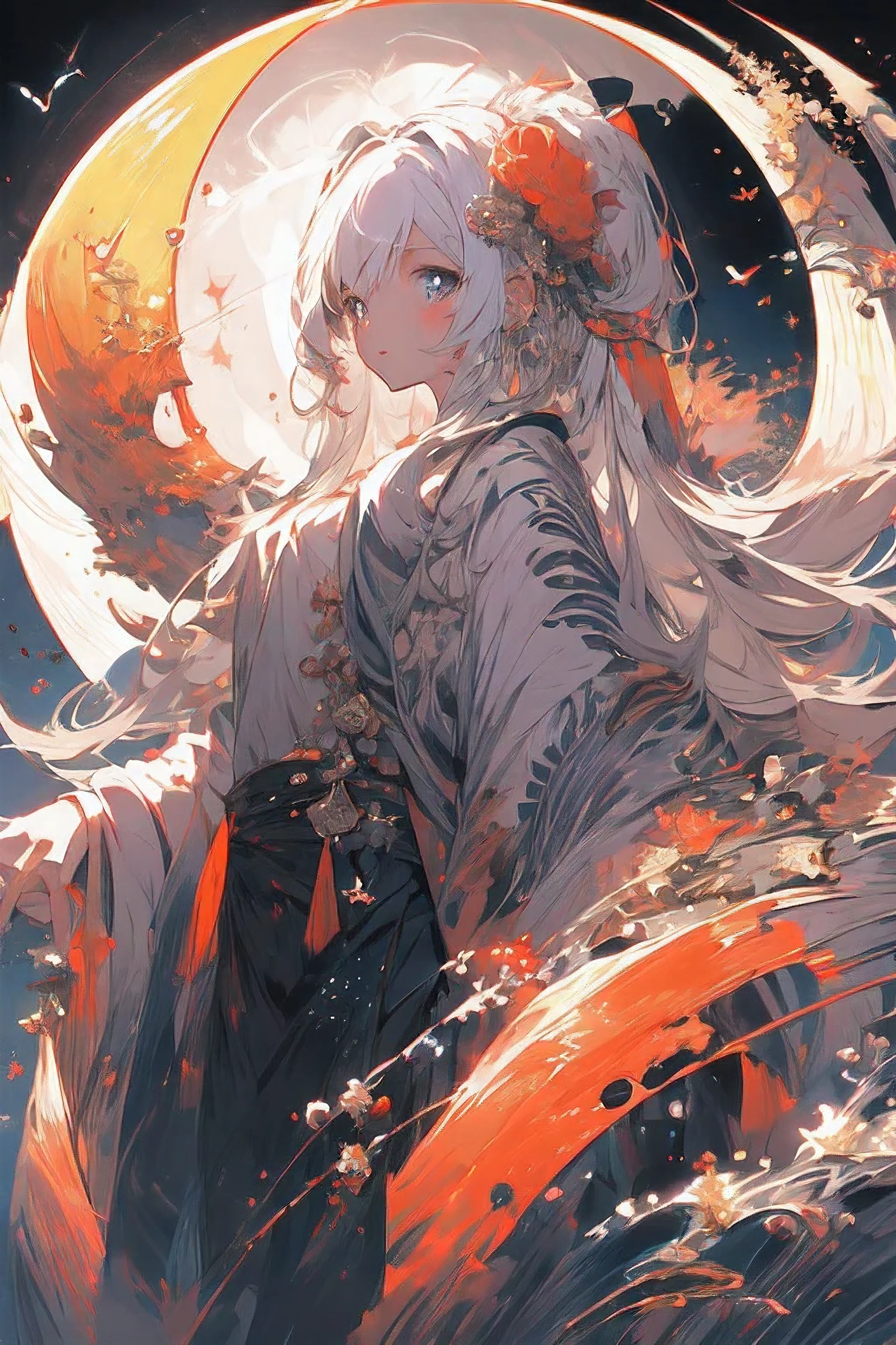 (chef-d&#39;œuvre:1.2), Meilleure qualité,pixiv,  Comme la lune,1fille,Élaina,