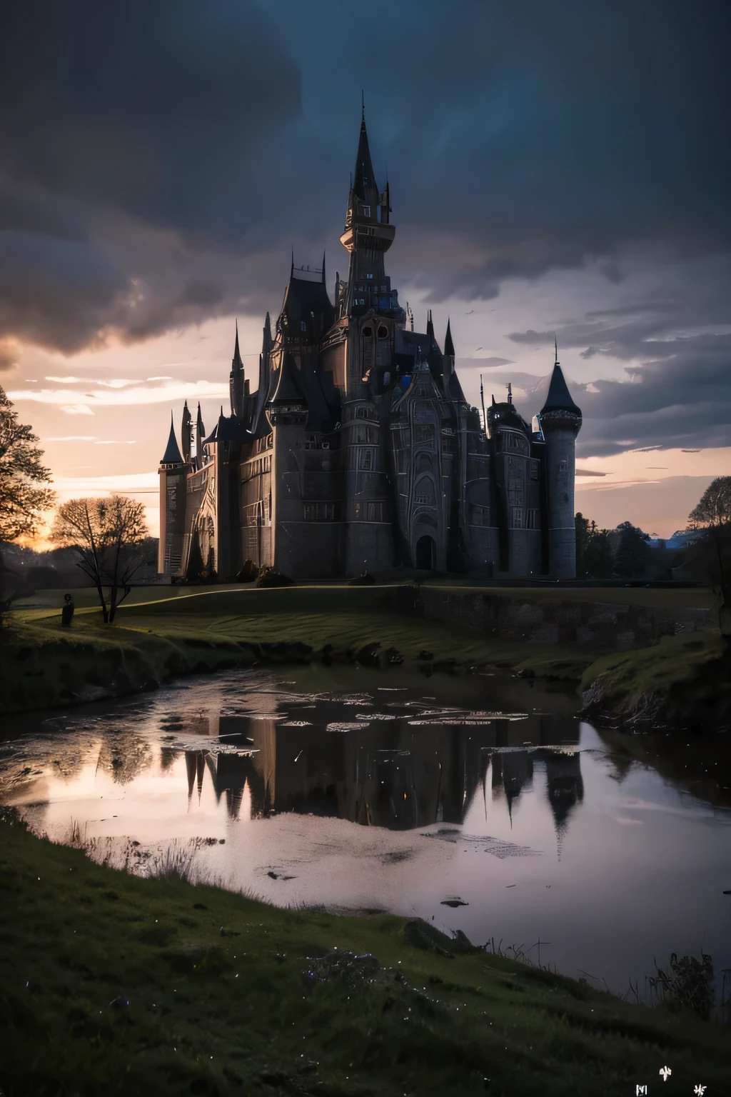 imagen épica sobre el sábado&#39;s castillo de metal oscuro y pesado sin escribir la proporción, uno por uno