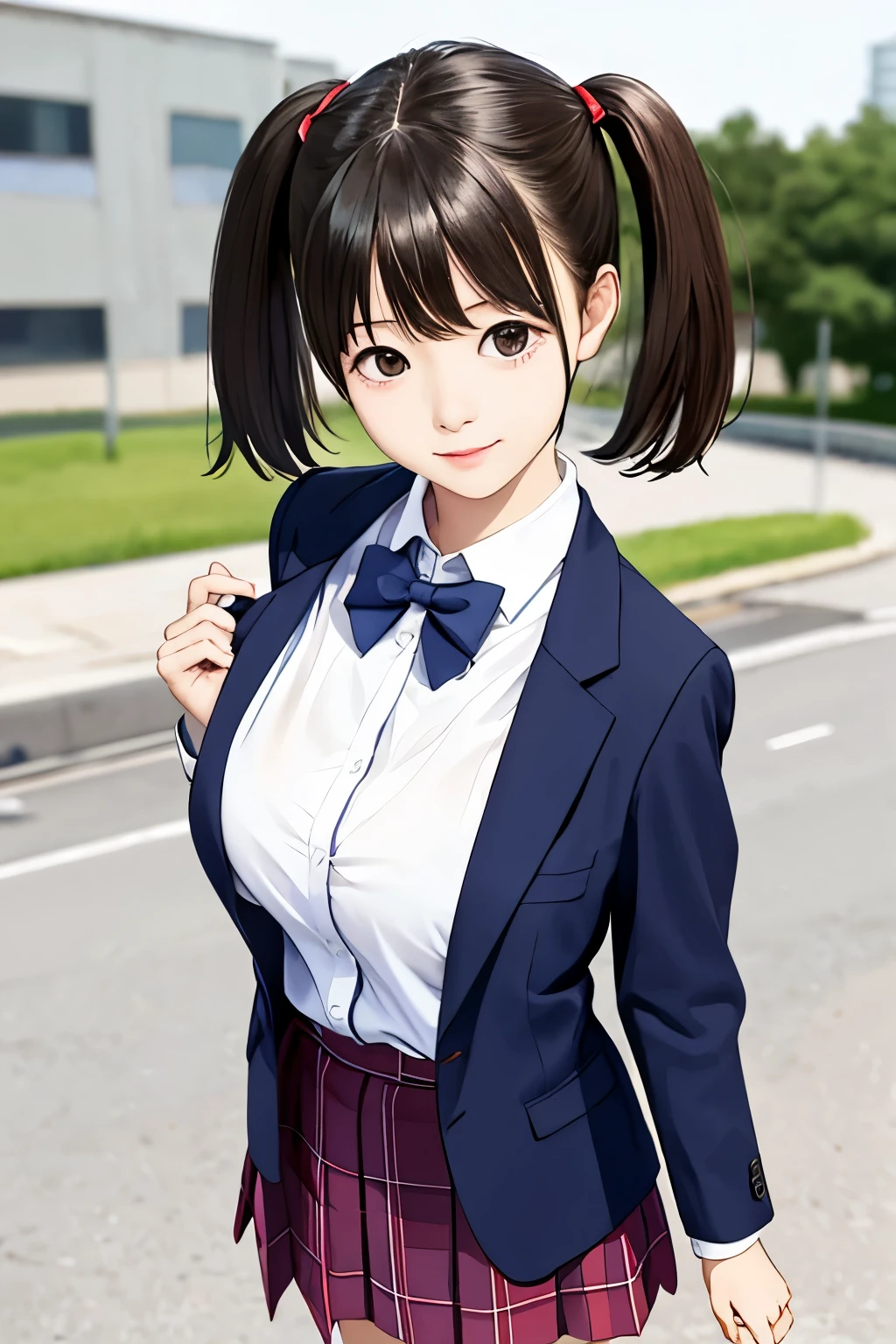 Mignon,kawaii,chef-d&#39;œuvre,Photoréaliste,8k, photo brute,Meilleure qualité,netteté,casser, a Mignon girl,casser, Mignon japanese face,Twintails,petite tête,casser, petit,casser, blazer, plaid_jupe, école_uniforme, droptop,(((Sein affaissé,grande aréole),(exposer le sein,poitrine dehors))),casser, Salle de classe,