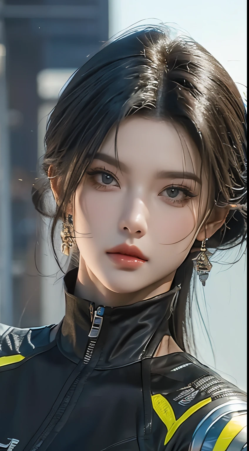 efeito modelo，corpo perfeito，irmã real，renderização de octanagem vívida colorida, cibernético e altamente detalhado, loba andrade de apex legends, criado no motor irreal 5, feito em motor irreal 5, tendências no motor irreal 5, Retratos antigos, Renderização de octanas de 8k estilo fantasia de artes marciais, Renderizando no Unreal 5, renderizado em alta octanagem