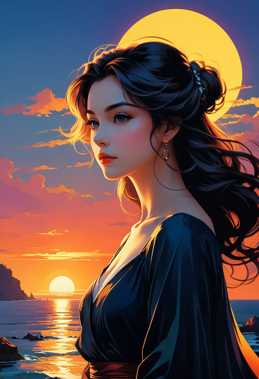 fluorescent horizon, digital brush strokes, stylish studio shading on top,
Shadow art, digital illustration, comic style. close-up, high quality, 8K Ultra HD, double exposure, beautifully designed goddess silhouette and sunset coast, minimalist, crisp lines, by yukisakura, awesome full color,
Art by Giovanni Boldini, Bastien Lecouf-Degarme, Carn Griffiths, E. Abramzon, Raphael, Caravaggio, Coby Whitmore, Titian, Leonardo da Vinci, Studio Ghibli Genshin Impact