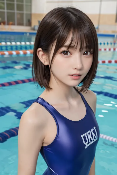 one girl, (a beauty girl, delicate girl:1.3), (15 years old:1.3),
break, (one-piece swimsuits, school swimsuits:1.2),
break, (po...