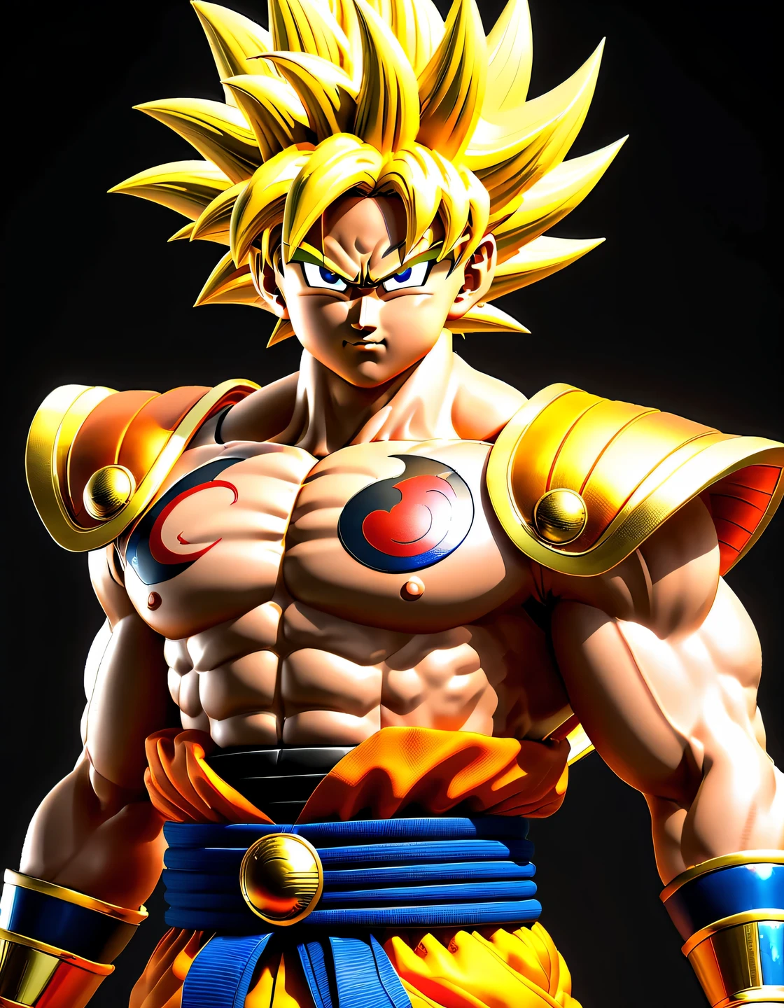 Son Goku Show (scratched) and Frieza from Dragon Ball, make them as realistic and natural as possible, high texture smoothing, high resolution objects, 32K, hyper detail, Surreal sci-fi style, DAZ 3D, Realistic brush strokes, unreal engine 5, Ultra-realistic rendering of details, Stunningly realistic graphics, Very detailed photo