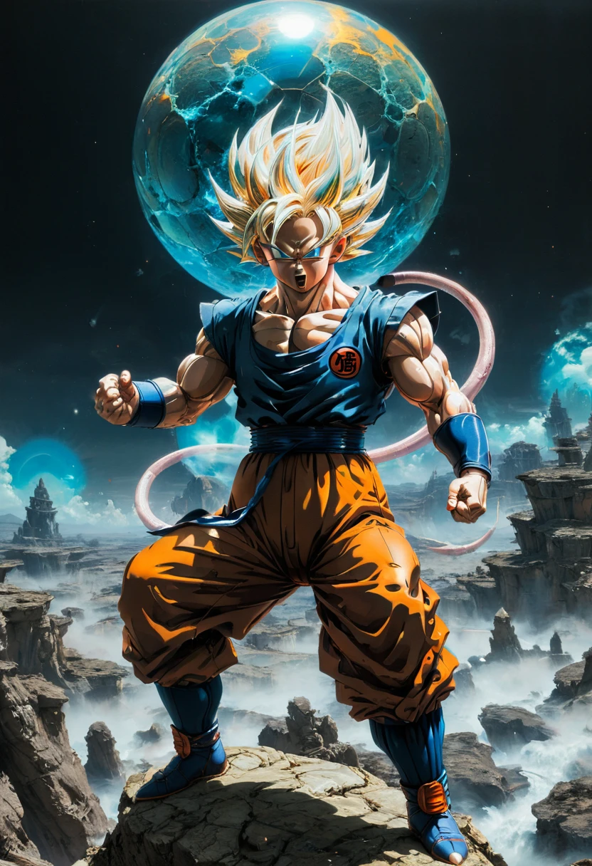 Dragonball by John Martin, (best quality, perfect masterpiece, Representative work, official art, Professional, high details, Ultra intricate detailed:1.3)